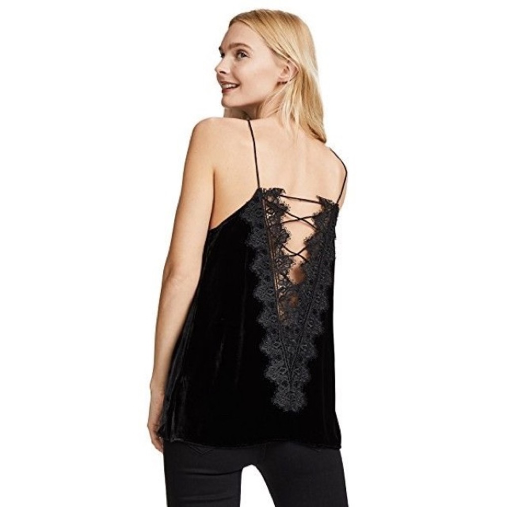 CAMI NYC Charlie velvet top blouse - Picture 6 of 7